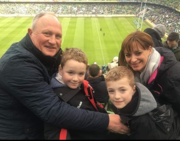 Chippy Baird with his wife Siona and 2 sons Jamie and Ryan 1