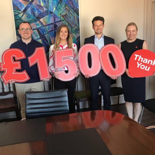 2023 Belfast Marathon Relay Cheque Presentation