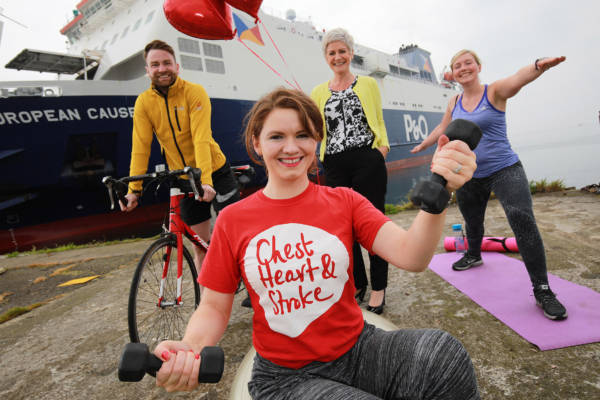 Northern Ireland Chest Heart and Stroke helps P&O Ferries Staff Get Ship Shape